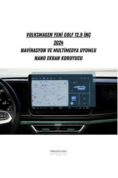UniqAnatolia Volkswagen New Golf 2024 Navigation Compatible Nano Screen Protector
