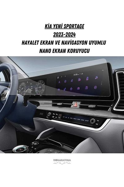 UniqAnatolia Kia New Sportage 2023 2024 Ghost Screen and Navigation Compatible Nano Screen Protector
