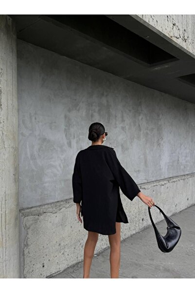 Butik Şortlu Siyah Gömlek Takım