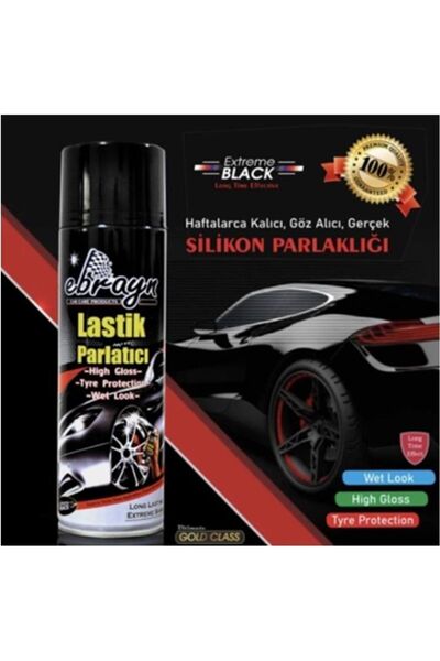 Ebrayn ( 5 Adet )lastik Parlatıcı Tampon Parlatıcı Koruyucu Aerosol Sprey 500 ml Kaliteli