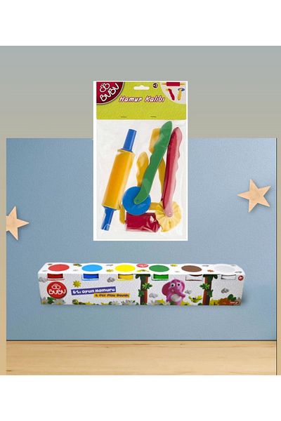 Bubu 6-Piece Play Dough and Bubu Dough Forming Set