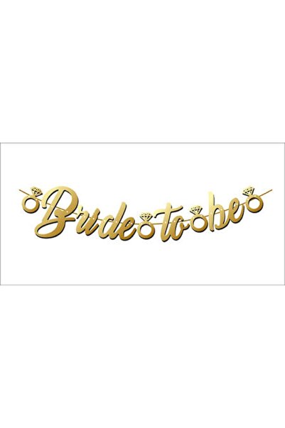 BenimMarifetlerim Bride to Be Gold Uyar Lettering