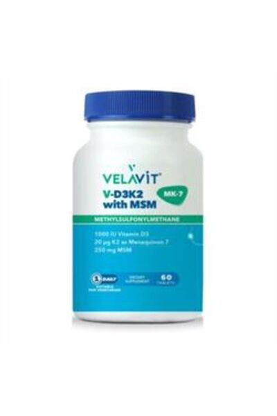 NOVAFACE STD Velavit V-D3K2 With MSM 60 Tablet ( TEKLİDİR )