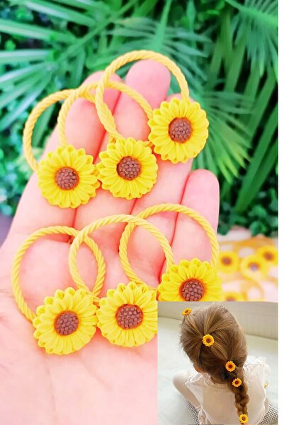 Nisankids 3 τεμάχια λαστιχένιες πόρπες ηλίανθου