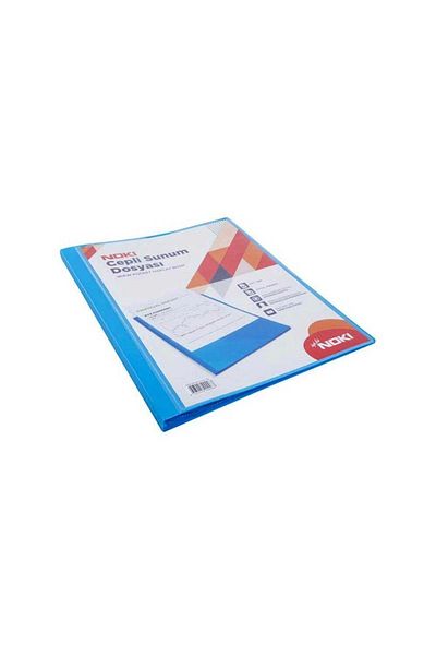 Noki A4 Blue Presentation File - Pocketed and 10 Sheets
