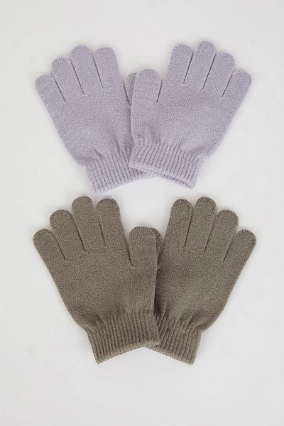 DeFacto Girl's 2-Piece Knitwear Gloves C8147A824Wn