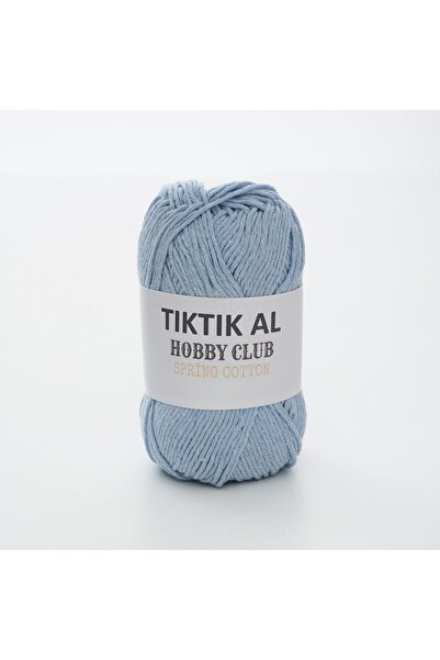TıkTık AL Mavi Amigurumi Ve Punch (panç) Ipi %100 Pamuk Natürel Koton