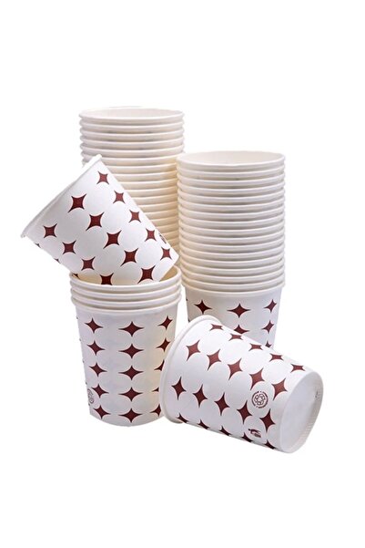 Bahat Ecocup كوب ورقي بنمط جاهز 205 جرام 7 أونصة 100 قطعة
