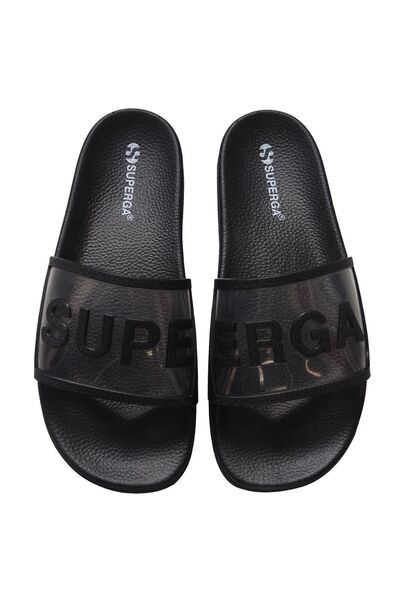 Superga 1908 Slides Clear Identity Unisex Siyah Terlik