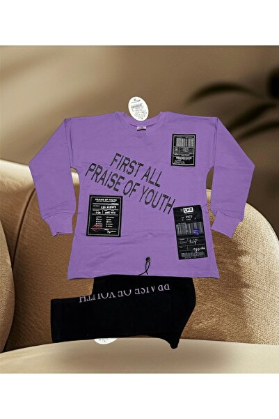 Lunays Prise of Youth Printed Lilac Registered Sweet Set for Girl