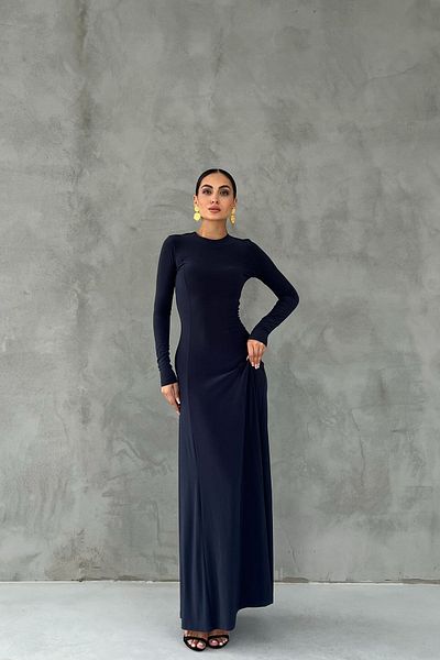 Seda Yalçın Atelier فستان بليفز إسباني بأكمام طويلة مدخن