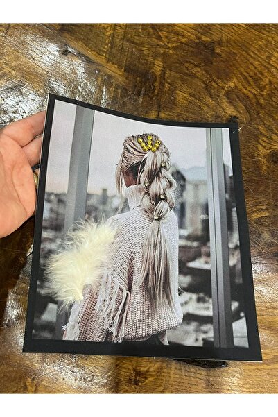 Gönülden Tasarım 23x19 cm 3D B Sa perlama šivaća aplikacija za devojčice