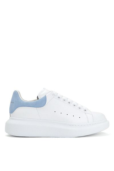 ALEXANDER MCQUEEN White Leather Oversize Women's Sneakers