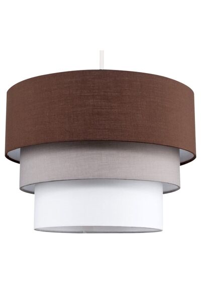 Genel Markalar 3 Renkli Pasta Avize Orta Ebatli Kumaş Başlıklı Avize