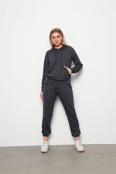 İKLİM LİFE Anthracite Kangaroo - Pocket and Hooded Double Set