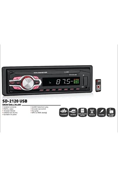 Genel Markalar GOLDMASTER SD-2120 USB Oto Teyp
