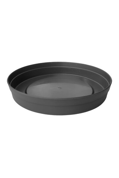 ToXA Saksı Tabağı 36cm Fulya Tabak No50 Tabak Gri Poliwork Plastik Altlık