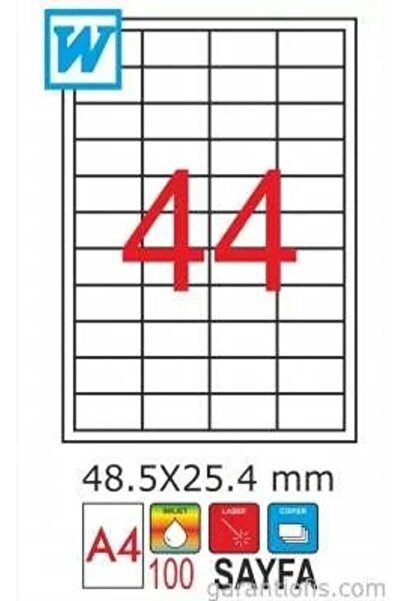 goldmoon 2030 Laser A4 Sheet Label 48.5 X 25.4mm (Pack of 100)