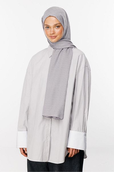 Mooncorn Jacquard Silver Bamboo Shawl