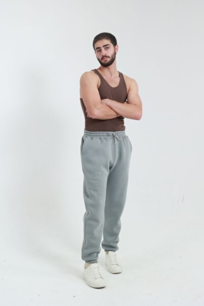 TKT Ανδρικό αθλητικό παντελόνι - 3 κλωστές, ελαστικά πόδια, μαλακό βαμβάκι