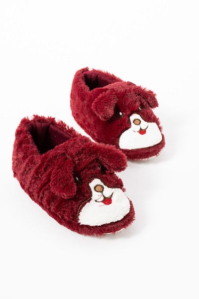 Moda Devrin Παιδικό παπούτσι Claret Red Rabbit Figured - Home and Booties