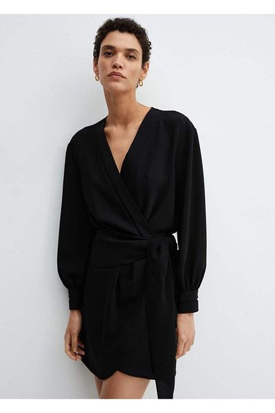 MANGO Woman Kleid mit Schleife