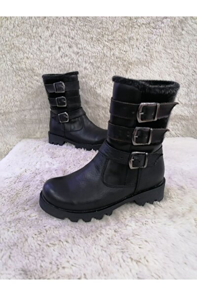 Özgür Kids HAKİKİ DERİ KAYMAZ TABAN KIZ ÇOCUK BOT.