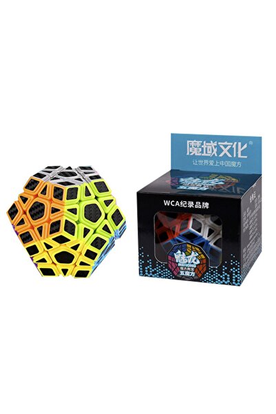 TOYFEST Moyu Fiber Karbon  Megaminx Küp Hızlı Rübik Zeka Sabır Küpü
