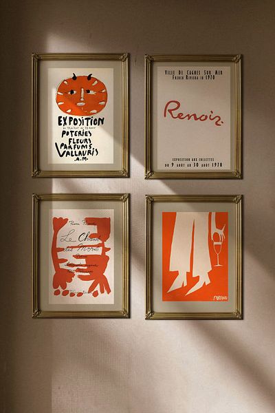 Taranist Χάρτινη αφίσα Vintage Picasso Maxine Wine Αφηρημένη Έκθεση Τέχνης David Shrigley Renoir