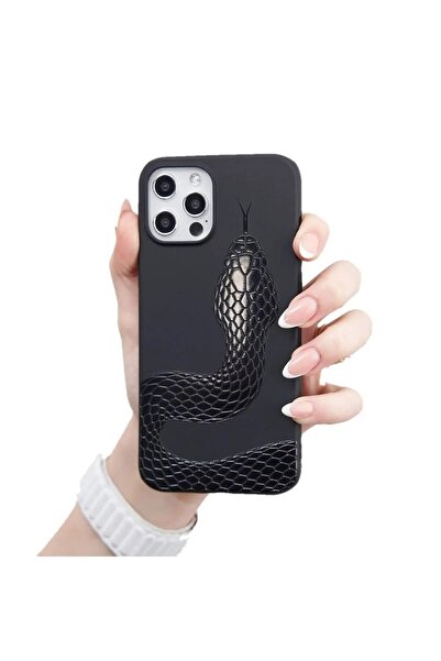 izzytech حافظة بتصميم على شكل ثعبان متوافقة مع هاتف iPhone 12 Pro Max، بطانة ...