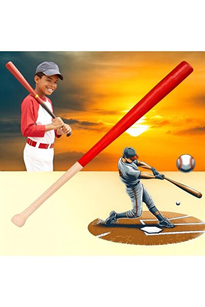 Gök Sports Beyzbol Sopası 61 Cm Dişbudak Ağacından Kırılmaz Bezbol Sopası Kır...