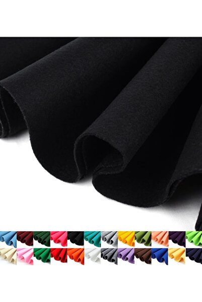 puffiber Siyah Keçe Etkinlik Hobi Amaçlı Keçe 100x100 Cm 180 gr İnce Keçe