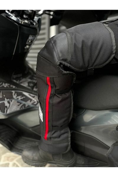 Motobros Bicycle Motorcycle Mountaineer Winter Knee Pads with Fur Wool Inside and Reflectors (Waterproof)
