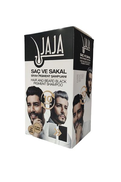 Jaja Blacking Black Shampoo - 25 Gr X 10 Pieces Hair and Beard