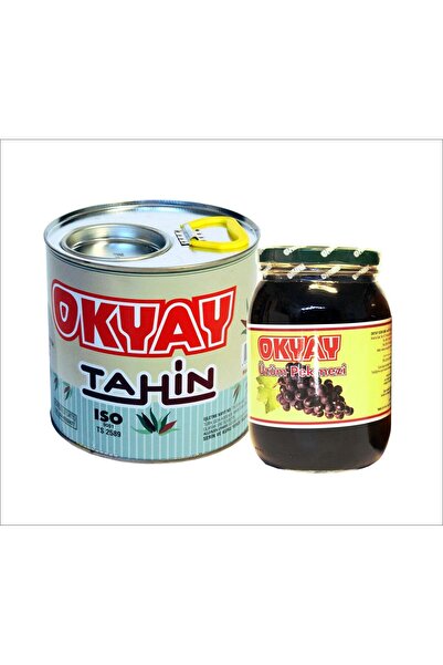 Okyay AVANTAJ PAKETİ 2'Lİ ( 1750 GR. TAHİN VE 1900 GR. ÜZÜM PEKMEZİ)