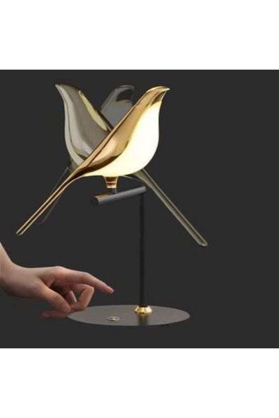AlbiShoes Single Magpie Bird Model - Touch, Lighting Table, Night Lamp and Eye Protection Lampshade