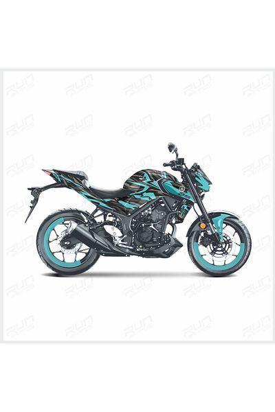 Run Grafik Shop Pentru YAMAHA MT-25 2019-2024 Set de autocolante pentru kit grafic NORTON - Model