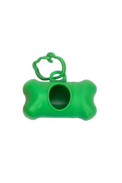 OrsarPets حقيبة حمل وحقيبة حمل للكلاب والقطط الخضراء - على شكل عظمة، خطاف محمول