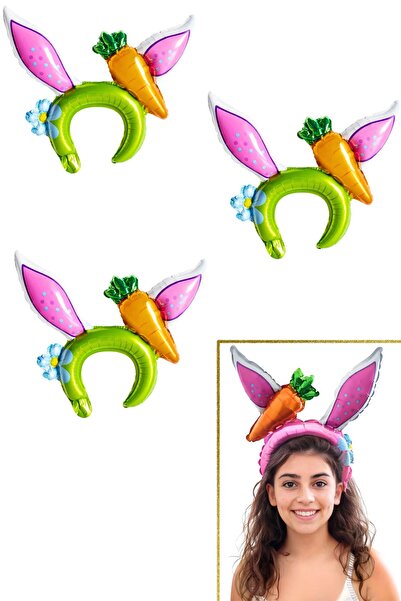 Öz Ambalaj Τριπλό Rabbit Party Crown (Πράσινο)