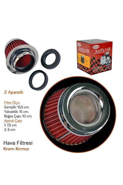Carub Chrome Red Hko 2 Apparatus Air Filter