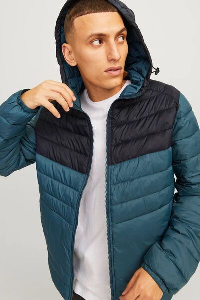 Jack & Jones Essentials Jjesprint - Palton cu glugă pentru bărbați, cu potrivire confortabilă 12258441