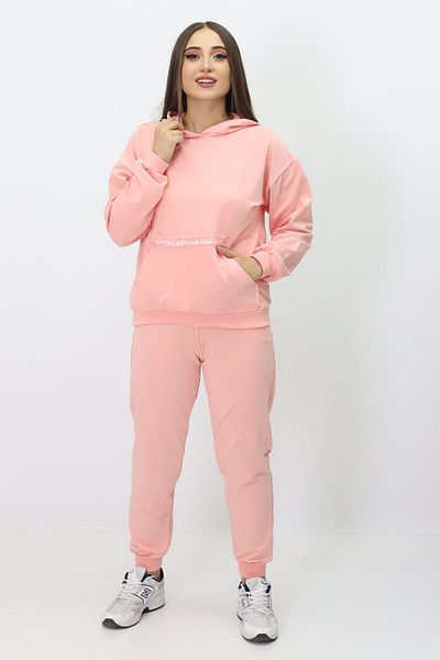 GZT TEKSTİL Girl's Hooded and Pocketed Tracksuit Set