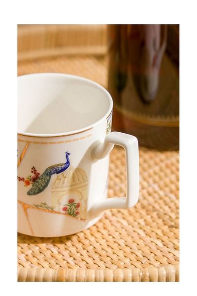 LC Waikiki Lcw Home Ecru Printed Porcelain Mug 360 ml