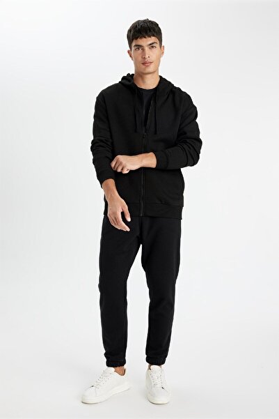 DeFacto Άνετη εφαρμογή - Χοντρό παντελόνι Jogger, Ελαστικό πόδι με κορδόνια, με τσέπες U7438az24au