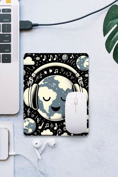 SonicTouch World Themed Peace Time 19x23cm Gamer Mouse Pad - Suprafață netedă, bază anti-alunecare, margine fără sudură