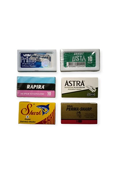 efmues Yaprak jilet serisi Shark jilet Derby Jilet Permasharp Dorco Rapira Berber jileti Tıraş Bıçağı