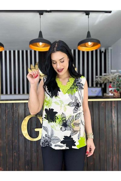 GÖKSEL Plus Size Satin Blouse - Relaxed Fit