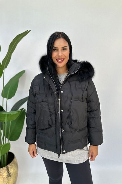 GÖKSEL Plus Size -20 Bomb Coat