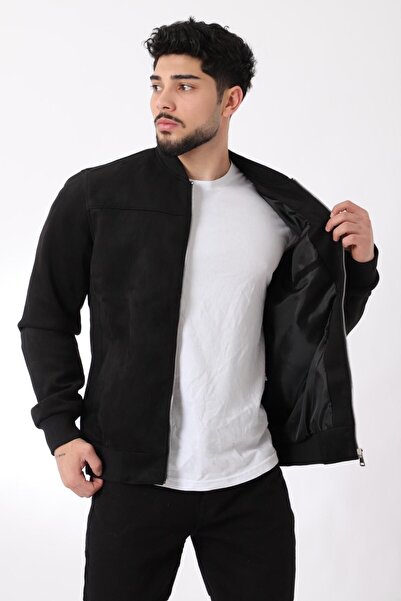 Stilkombin Kolej Yaka Bel Lastikli Süet Mevsimlik Mont BL 1711-60287