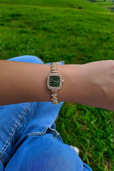 DARK BLANC Vintage taşlı kol saati